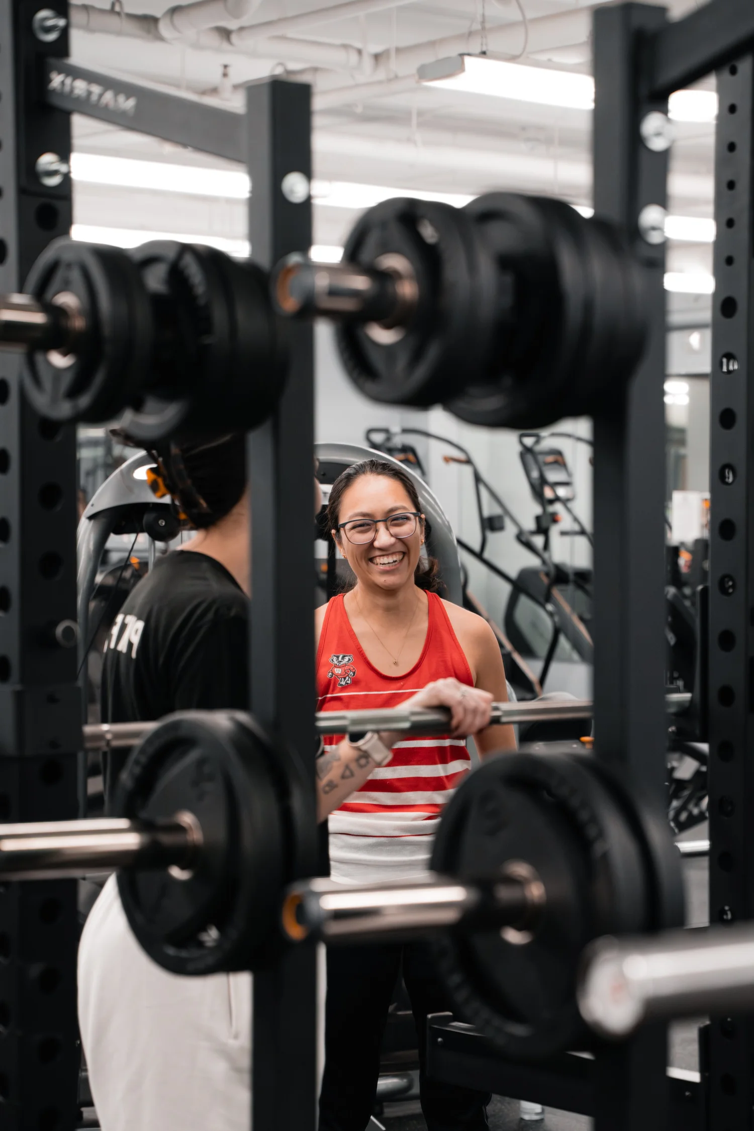 A PKFit member strength training with expert coaching